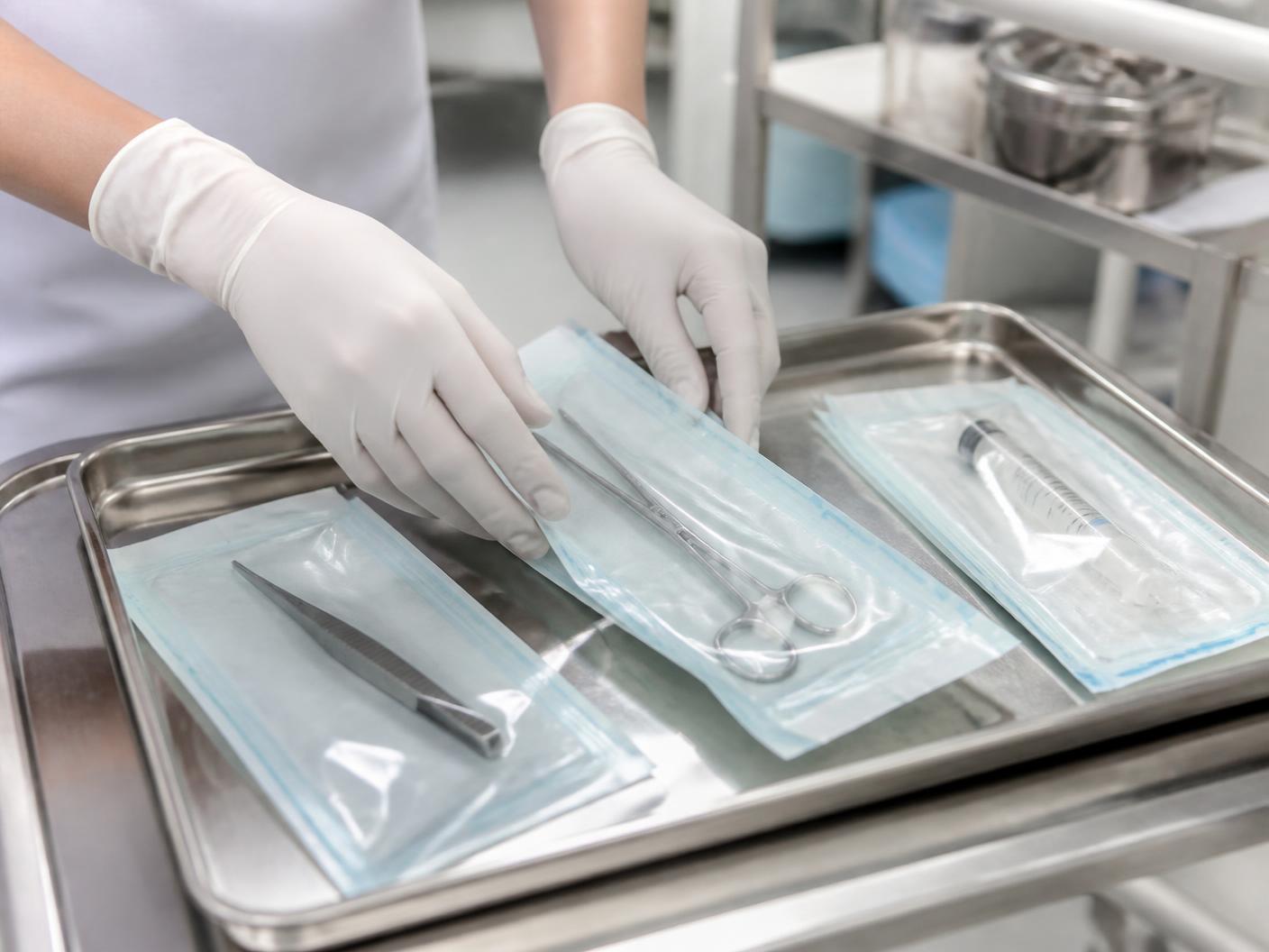 Sterile instrument preparation area