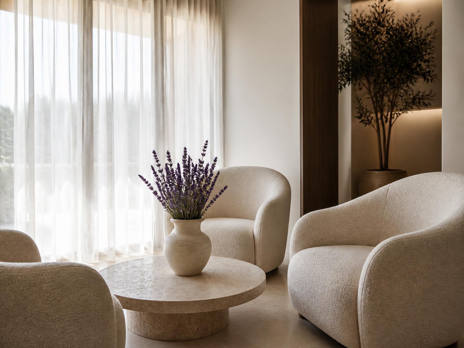Luxury clinic lounge at New Me Aesthetics & Wellness Clinic